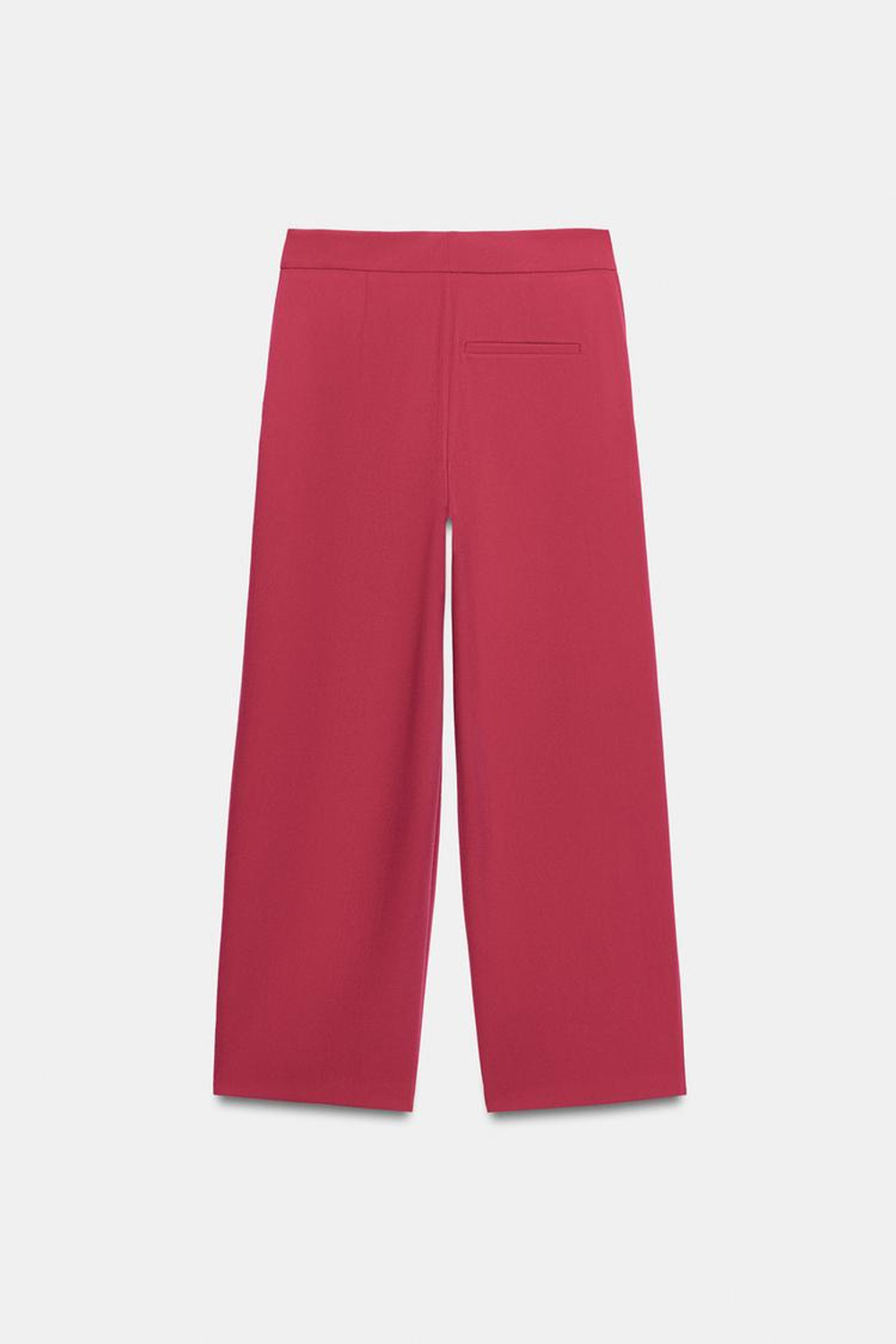 ZARA БРЮКИ CARROT FIT СО СКЛАДКАМИ, ЦВЕТ ФУКСИИ