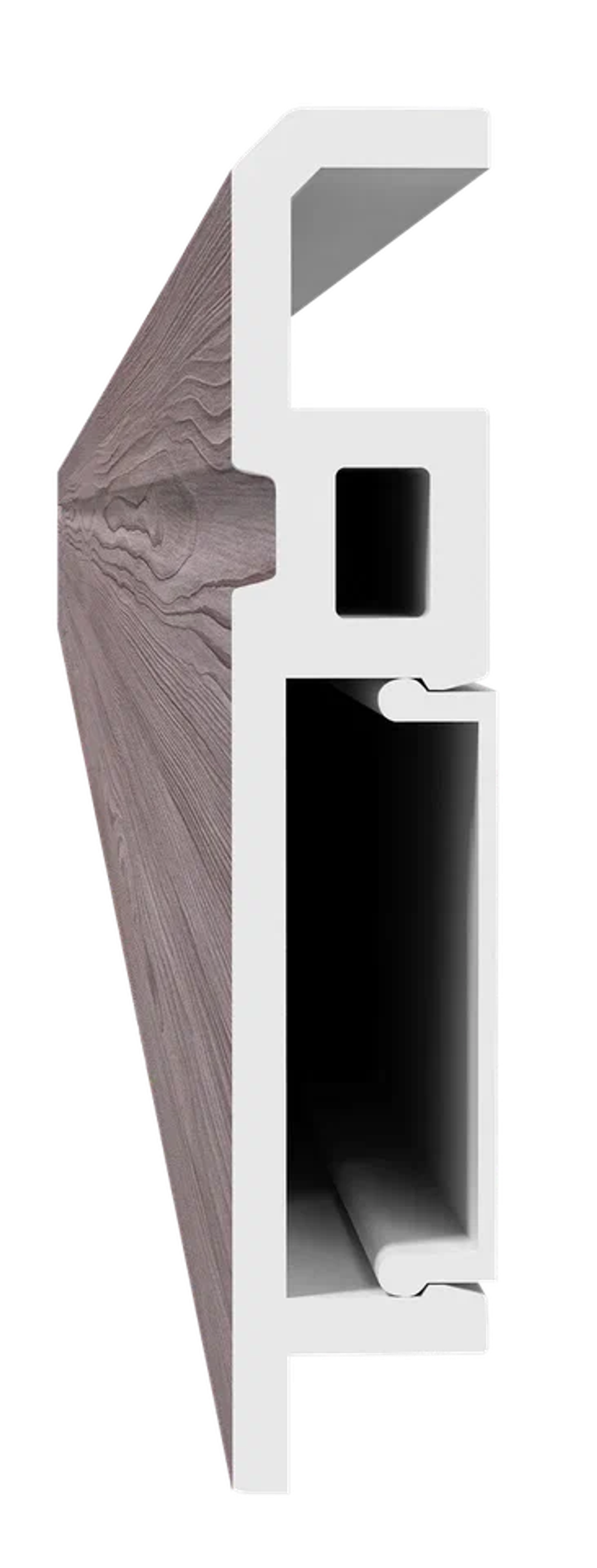 Напольный плинтус ПВХ Foresta Aviv Эсперальба Сатурн FA 022 2000х70х13 мм