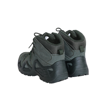 Ботинки СИРИУС-ДОЗОР замша (оливковые), ПУ-Нитрил