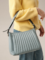 Кожаная сумка Azaro 30796 серое небо