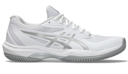 Женские теннисные кроссовки Asics Game FF Clay/OC - white/pure silver