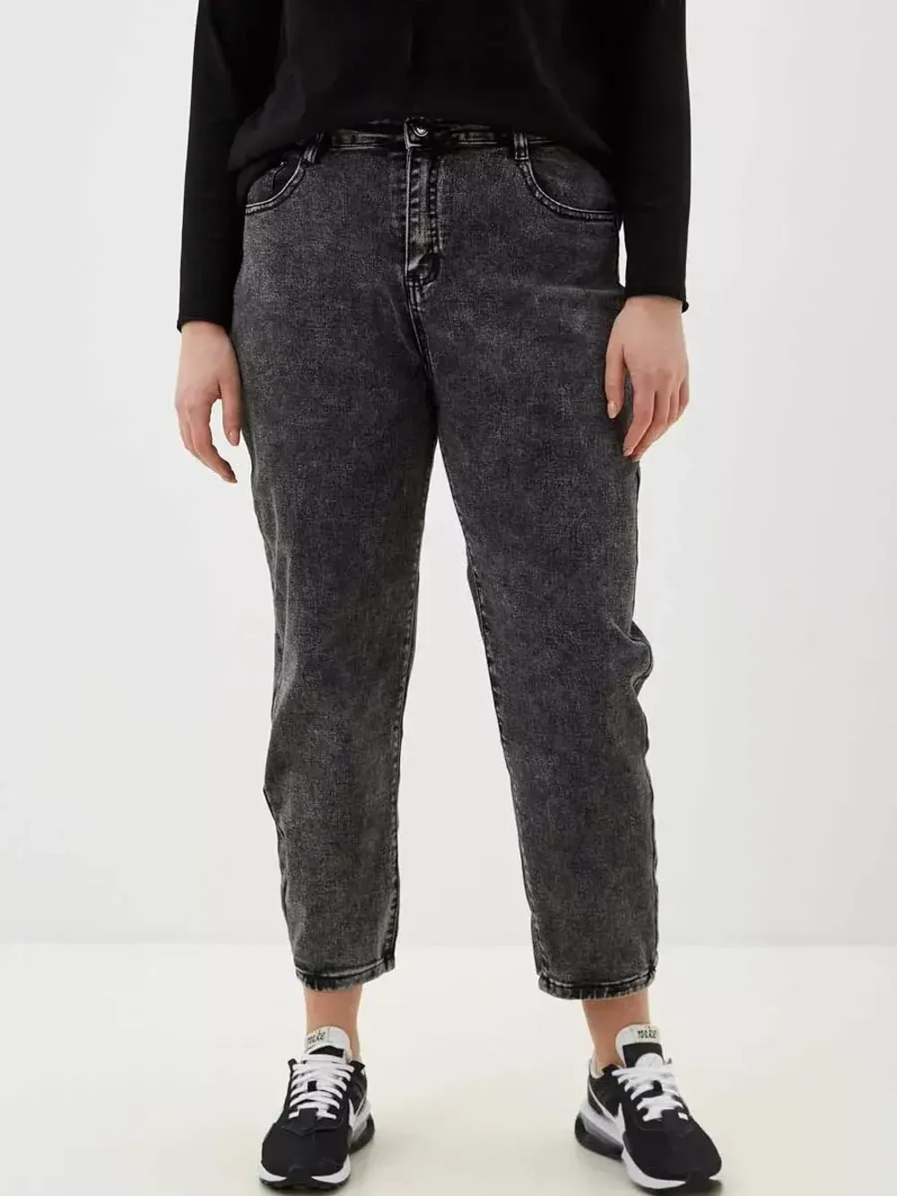 Джинсы больших размеров на молнии