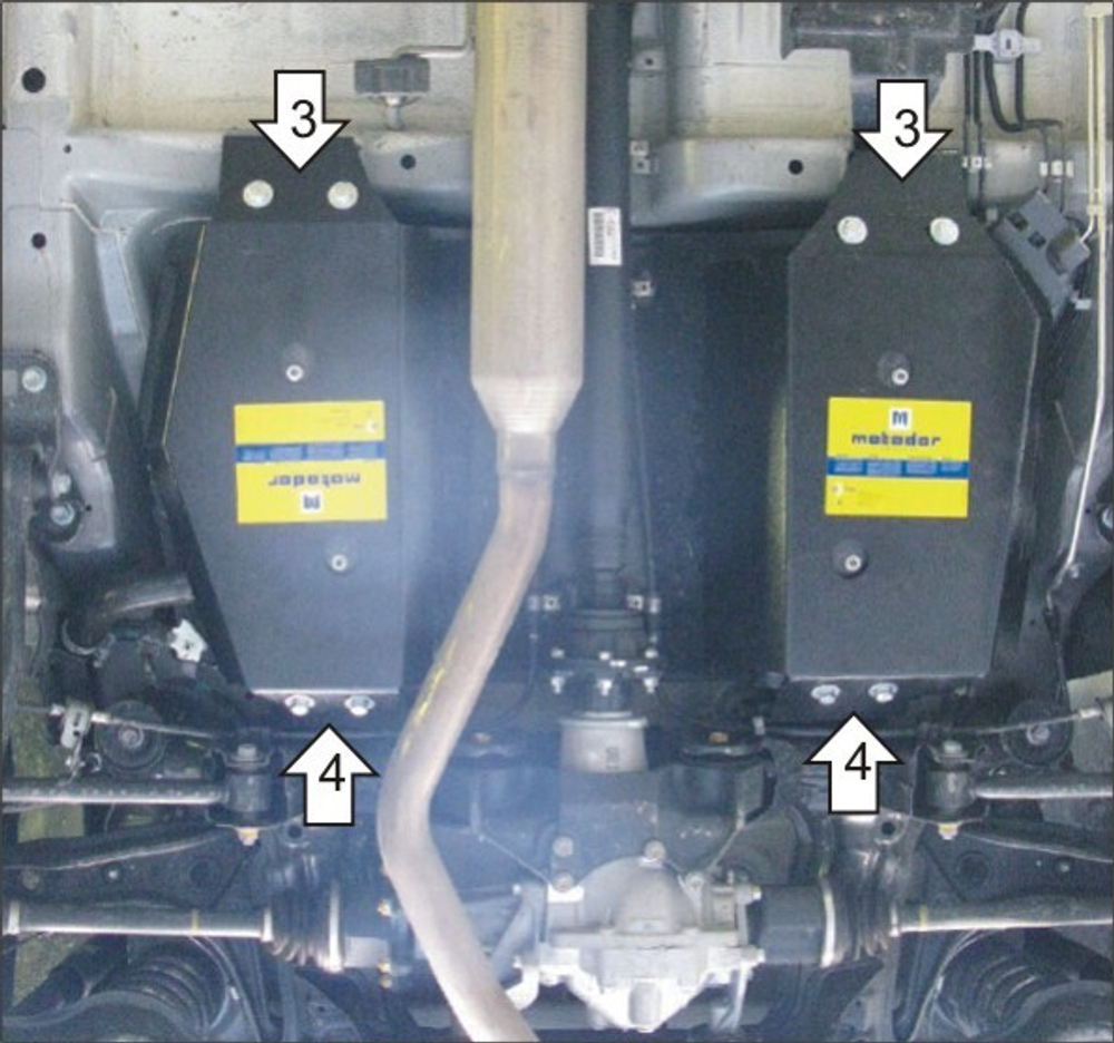 Защита Топл. бака. 3 мм, Сталь. для Suzuki Grand Vitara 2005-2008, Suzuki Grand Vitara 2008-2012, Suzuki Grand Vitara 2012-2016 MOTODOR.12403
