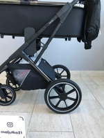 Коляска детская Peppy Tecla 2 в 1 Shadow Black Chrome Edition (Черный)