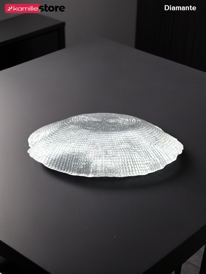 Блюдо салатник 26х5,5 см. из стекла Diamante