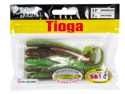 Мягкая съедобная приманка LJ Pro Series Tioga 3.4 in (86 мм), цвет Z15, 6 шт