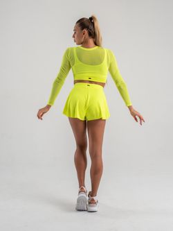 Shadow Long-Sleeved Top, Yellow