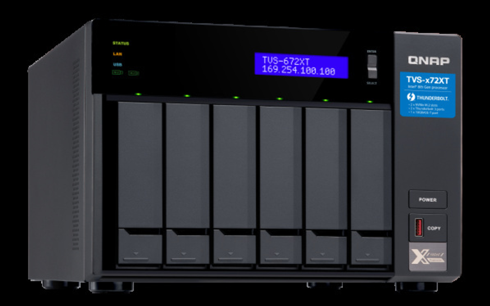 Сетевой RAID-накопитель QNAP TVS-672XT-i5-8G