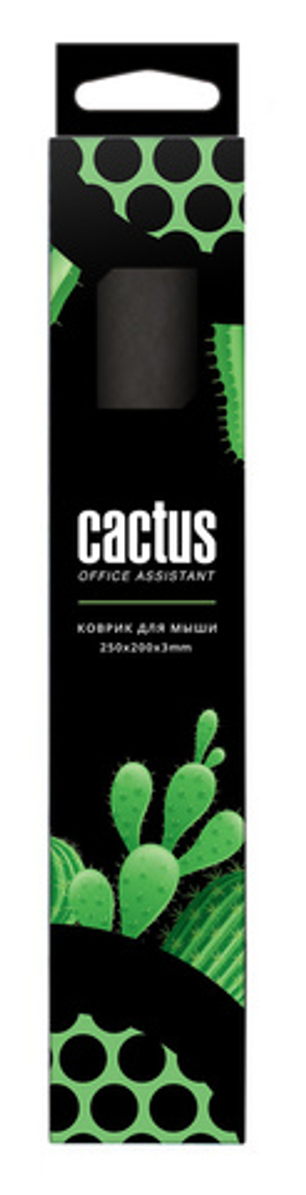 Коврик для мыши Cactus CS-MP-D02S Мини черный 250x200x3мм