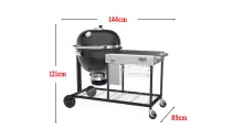 Угольный гриль Weber Summit Kamado S6 Grill Center, 61 см, чёрный