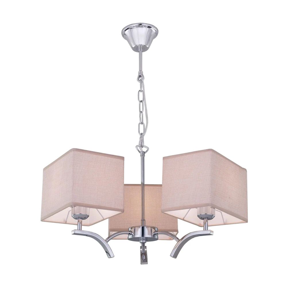 Citilux Эвора Квадро CL460231 Люстра с бежевыми абажурами