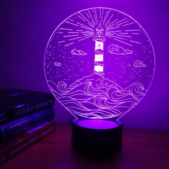 3D лампа Маяк