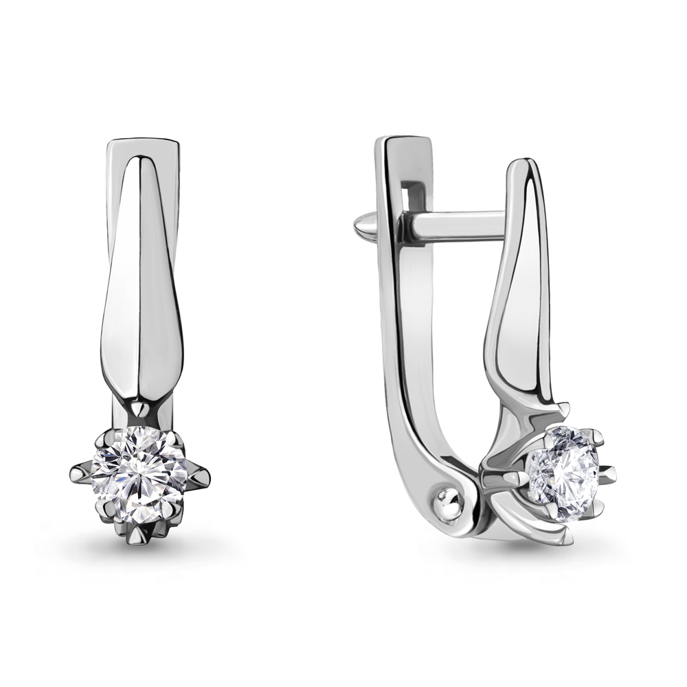 942460 Серьги из Золота с бриллиантами из коллекции "Elegance"
