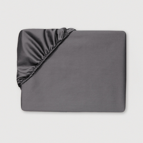 Постельное белье 2 спальное евро Сlaire&Caroll Lune темно-серое с белым кантом