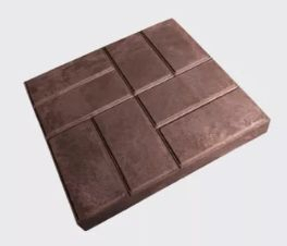 Полимер-песчаная плита тротуарная УНИВЕРСАЛЬНАЯ "8кирпичей" 250x250x20 (коричневый)