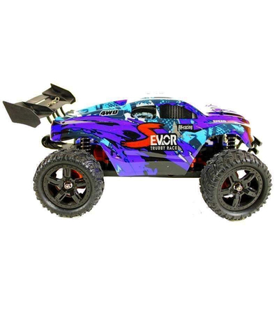 Радиоуправляемая трагги Remo Hobby S EVO-R Brushless UPGRADE (синяя) 4WD 2.4G 1/16 RTR