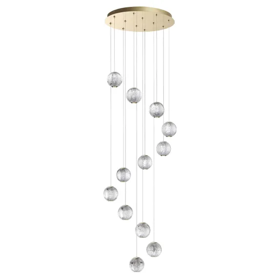 5008/56L L-VISION ODL24 567 золотой/металл/акрил Люстра LED 56W 4000K 4651лм CRYSTAL