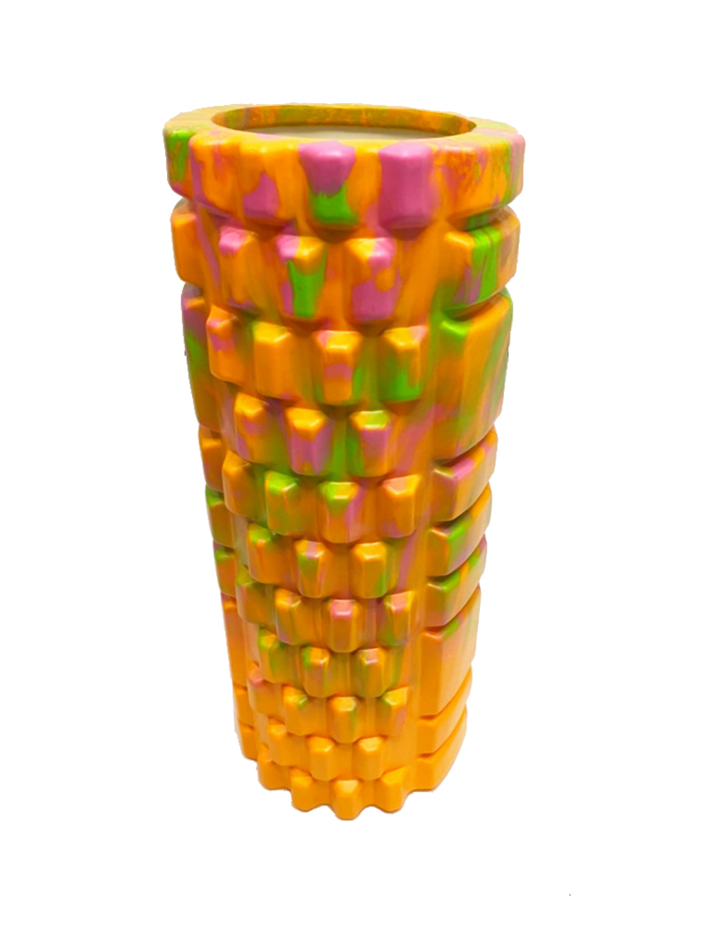 Ролик массажный для йоги Coneli Yoga Mesh 33x14 см оранжевый