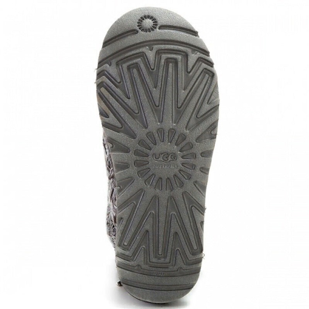 Угги Short Zip Metallic Grey