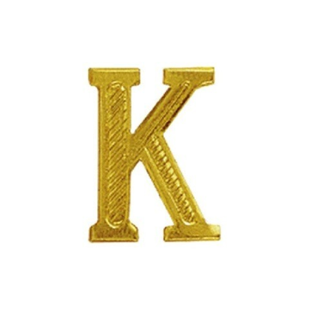 Буква К золотая на погоны металл