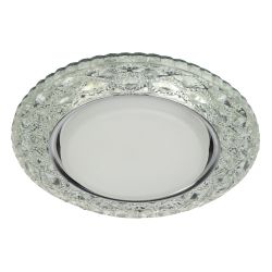 DK LD24 SL/WH Светильник ЭРА декор cо светодиодной подсветкой Gx53, прозрачный