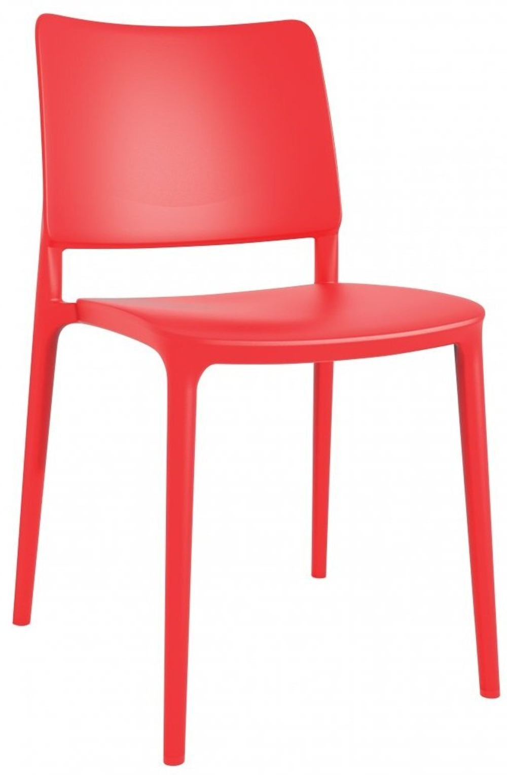 Стул пластиковый Papatya Joy-S, красный