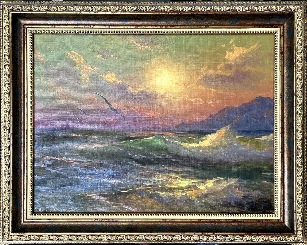 Беляев В.В. Над волнами. Холст, масло. Россия. 2022.