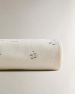 Zara Home Полотенце для лица и рук из хлопка, кремовый, 90x50 см