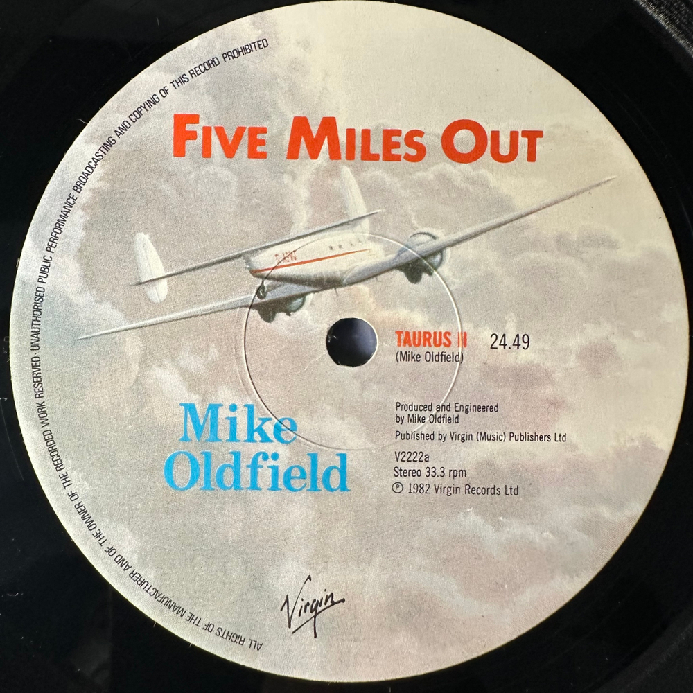Mike Oldfield ‎– Five Miles Out (Англия 1982г.)