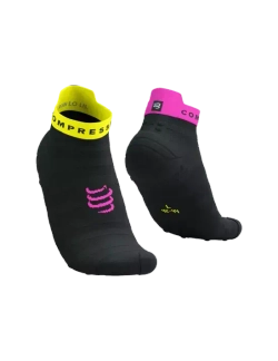 Носки Run Ultralight Low V4 Black Safe Yellow Neo Pink