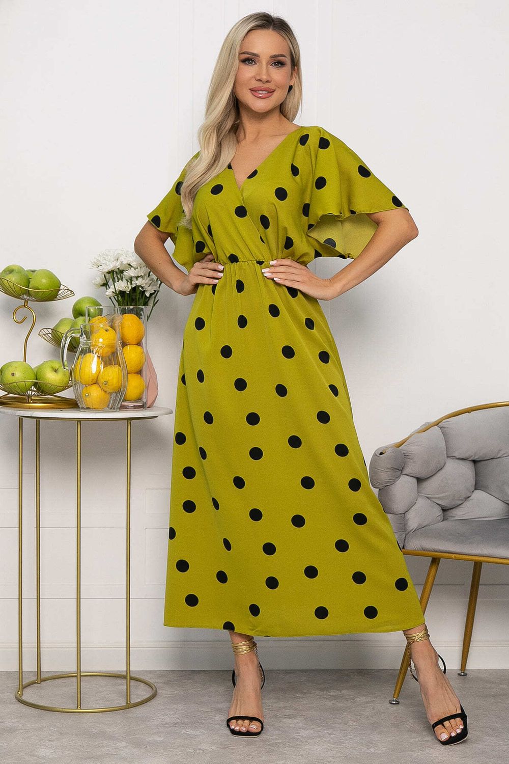 Платье Летнее настроение (зеленое яблоко) П13729-7М LT Collection