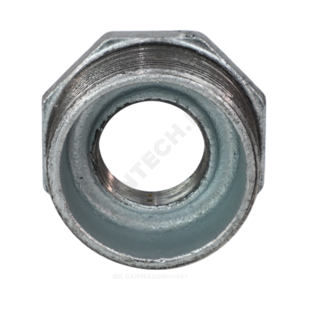 Футорка чугун оц Ду 50х15 (2"х1/2") НР/ВР Fittex PLUS