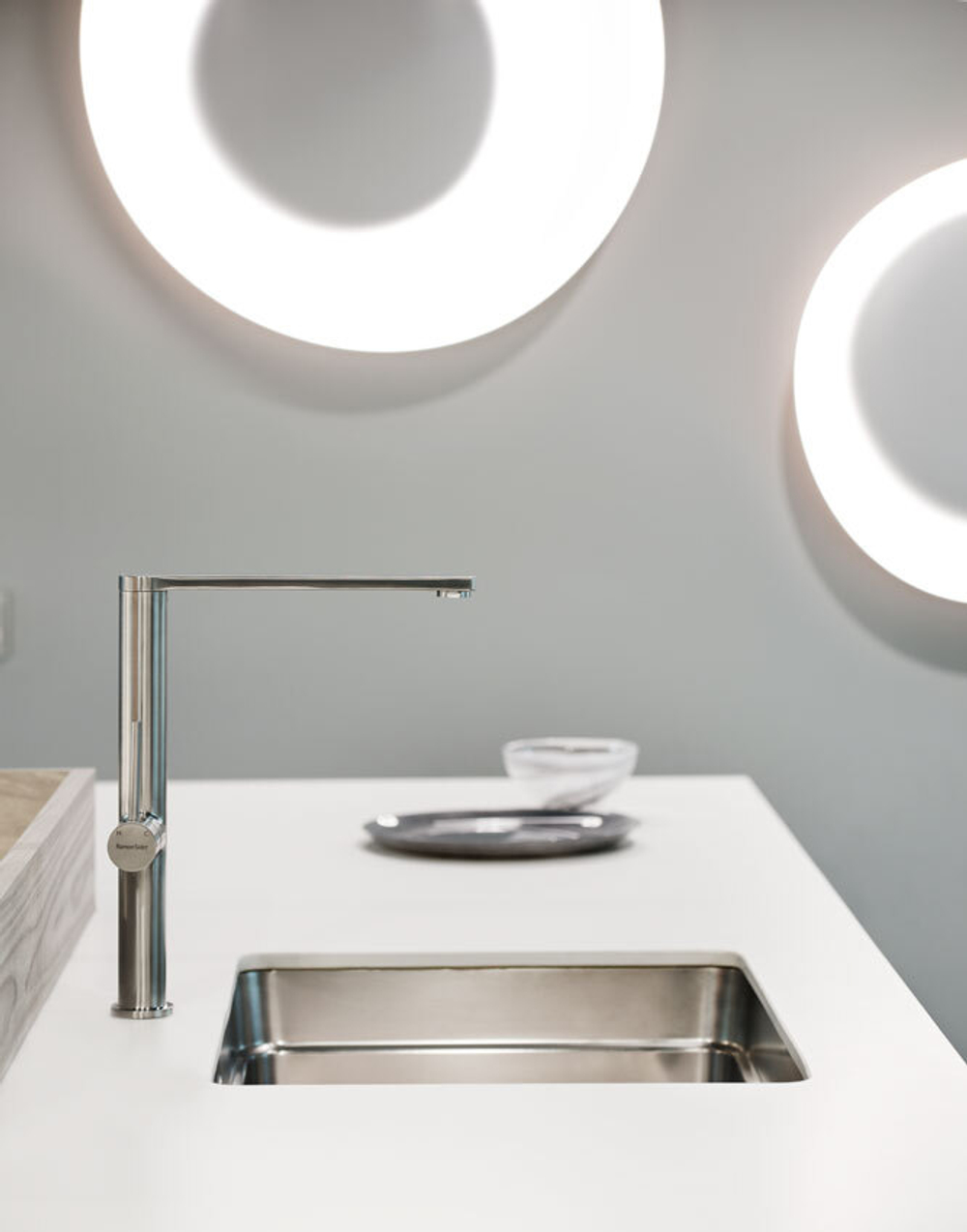 Смеситель для кухни нерж. сталь KITCHEN 3886