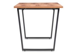 Стол раскладной Лота Лофт 140(180)х80х74 25 мм дуб делано темный / матовый черный