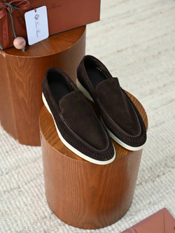 Лоферы Loro Piana Summer Walk с плетением по периметру