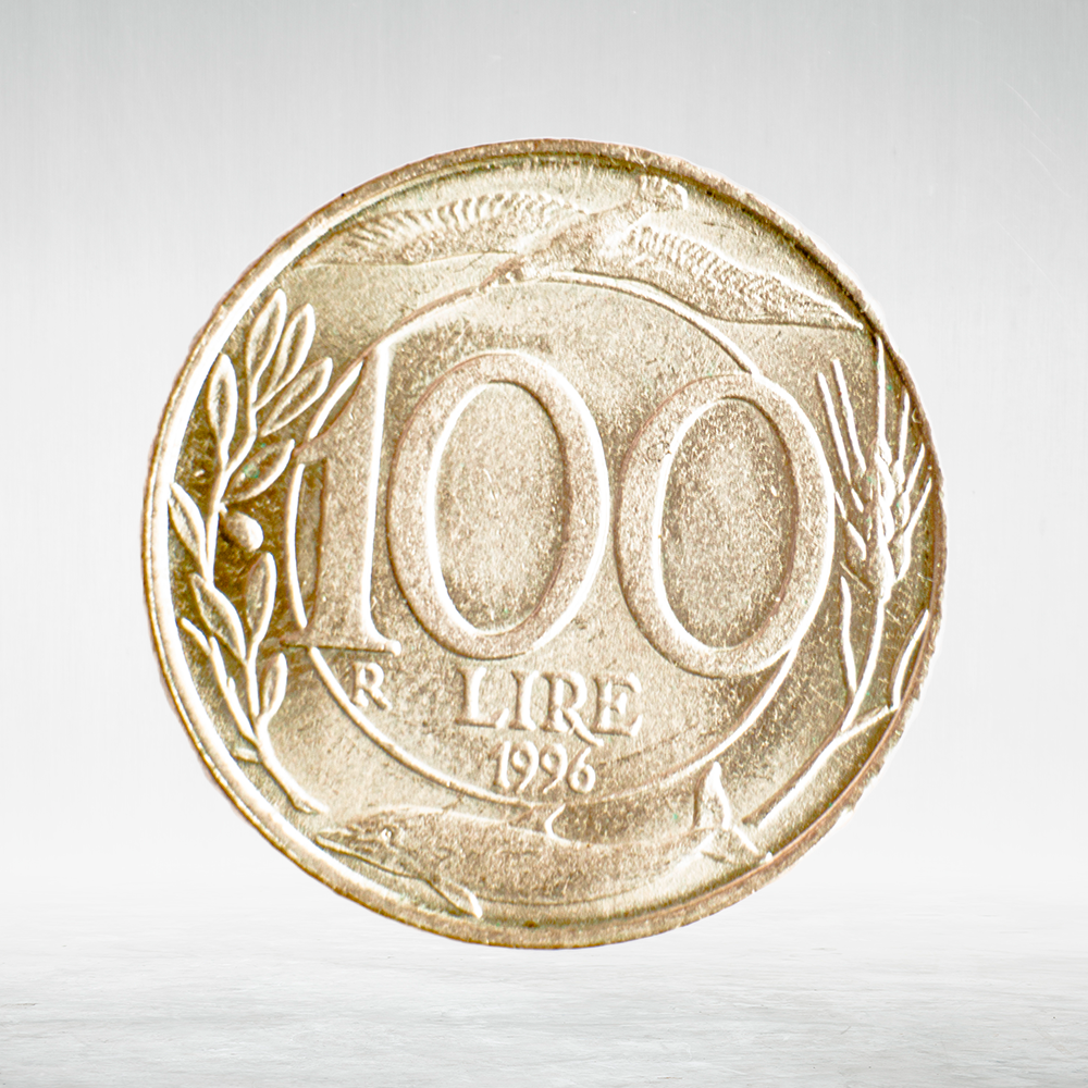 Italy 100 Lire 1996 R "Minerva Head and Wreath", AU