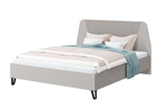 Кровать двухспальная 180х200 с ортопедическим основанием Кашемир спинка МДФ, Белый