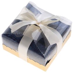 НАБОР САЛФЕТОК ИЗ 3-Х ШТ "КУПРУМ" 40Х40СМ,100% П/Э, СИНИЙ.