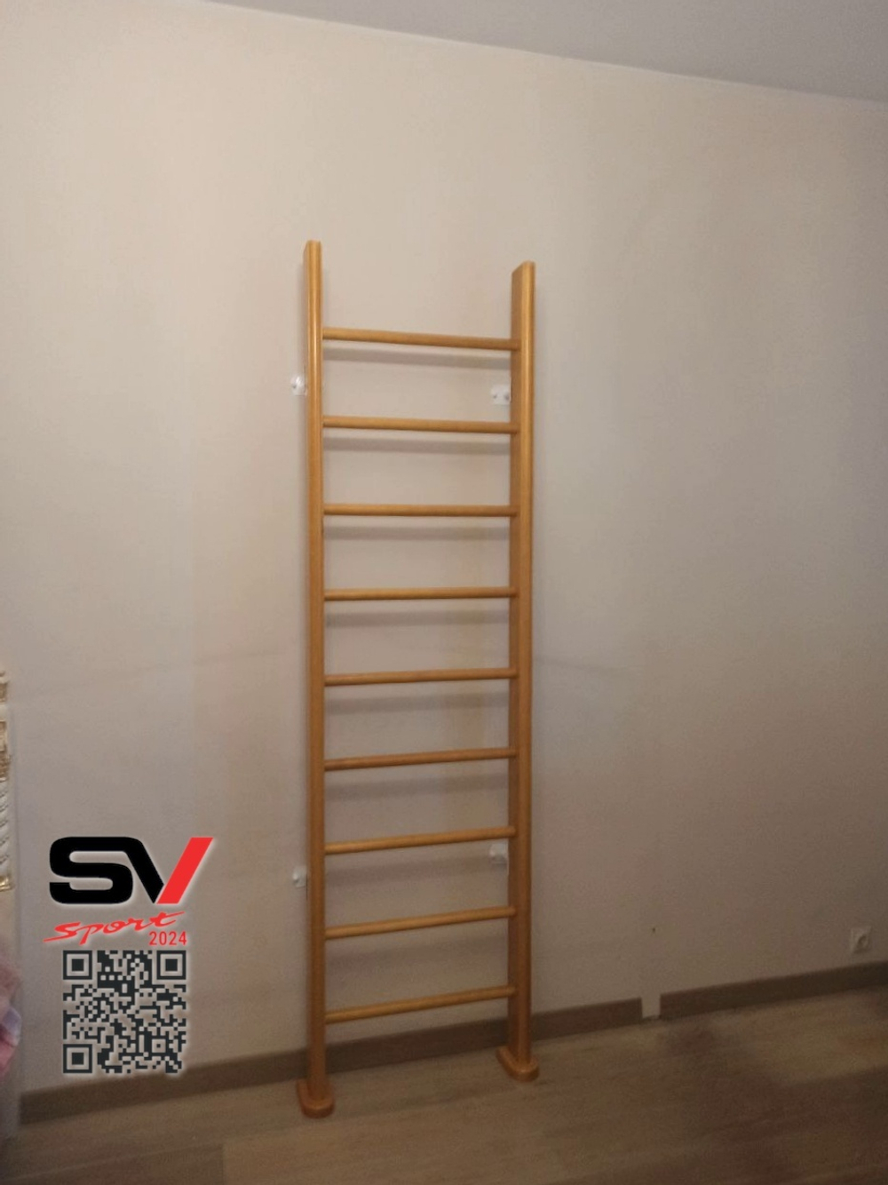 Монтаж шведской стенки Sv Sport в пеноблочные, газоблочные стены