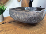 Раковина из речного камня RS-65783 44х37х15 из натурального камня