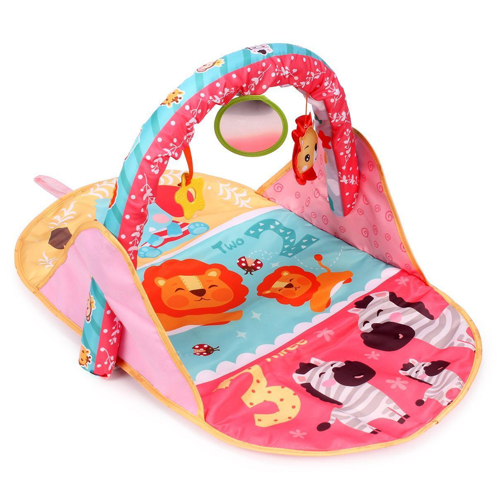 Развивающий игровой коврик, 3 игрушки, сумка