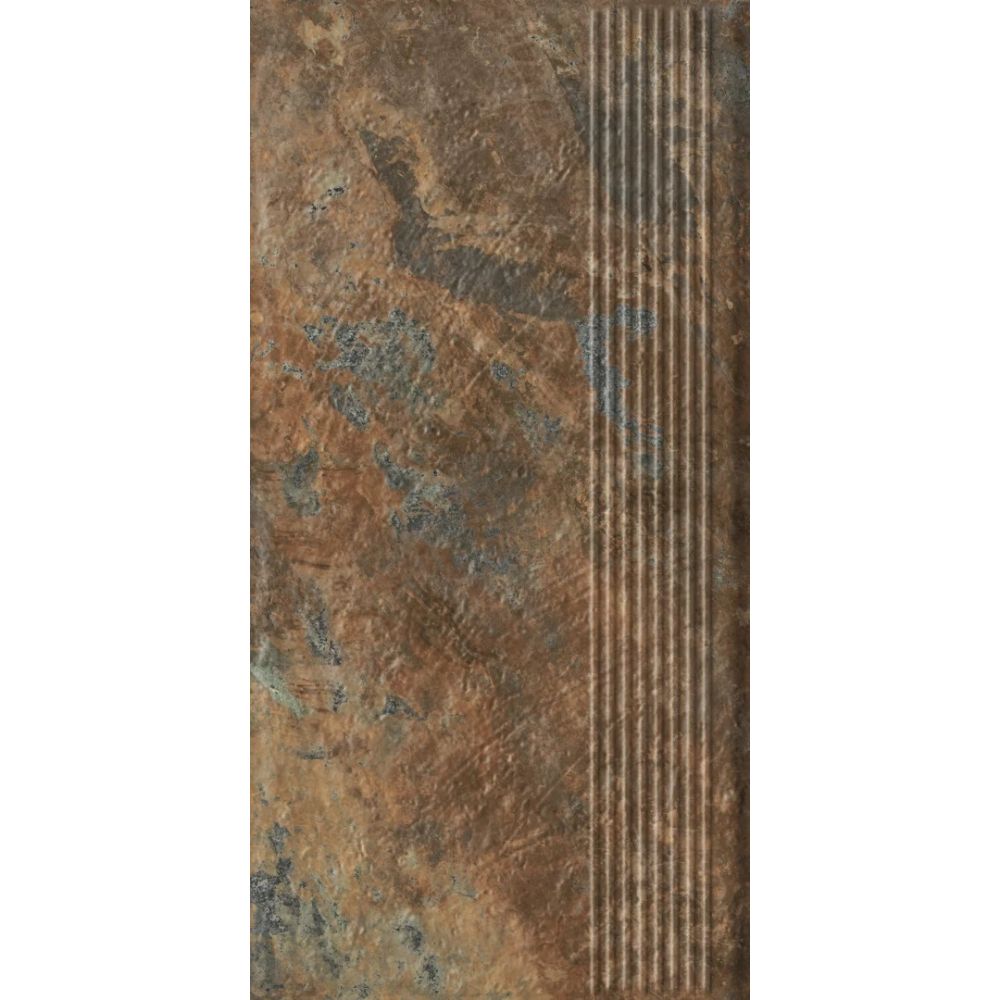 Paradyz Ardis Rust - Ступень простая структурная с насечками 300x600