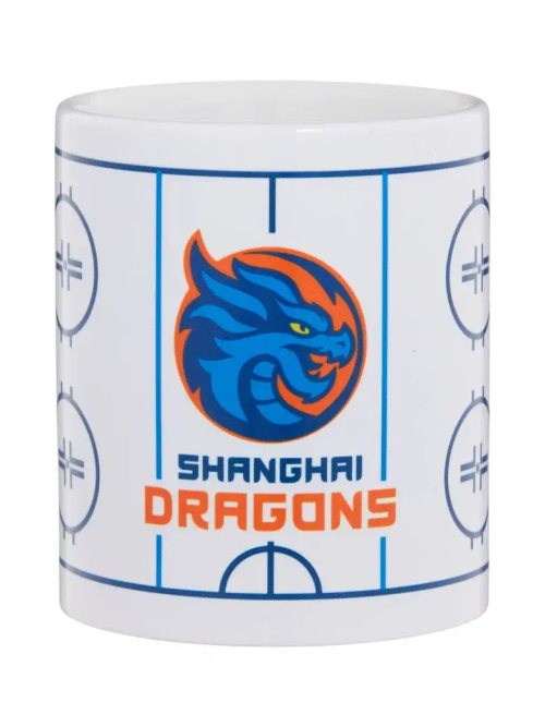 Кружка керамическая с хоккейной площадкой ХК "Шанхайские Драконы"