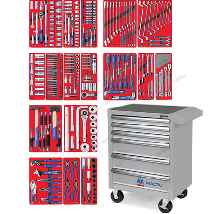 Набор инструментов ""ЭКСПЕРТ"" в серой тележке, 323 предмета