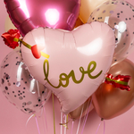 Фольгированный шар-фигура «Сердце со стрелой. Love», 66 см