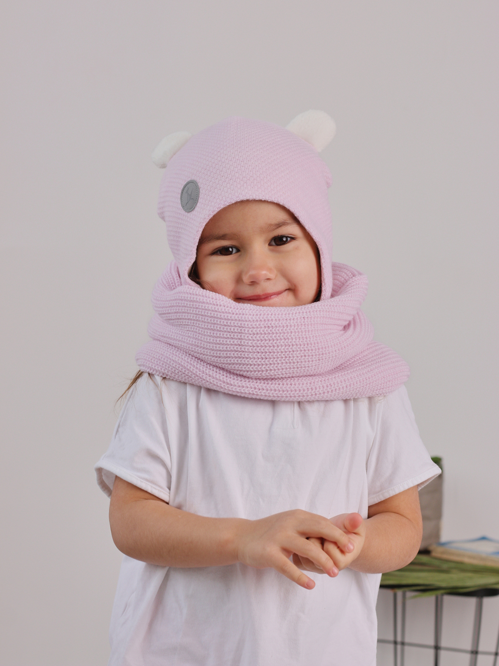 Снуд-резинка вязаный (Безе)