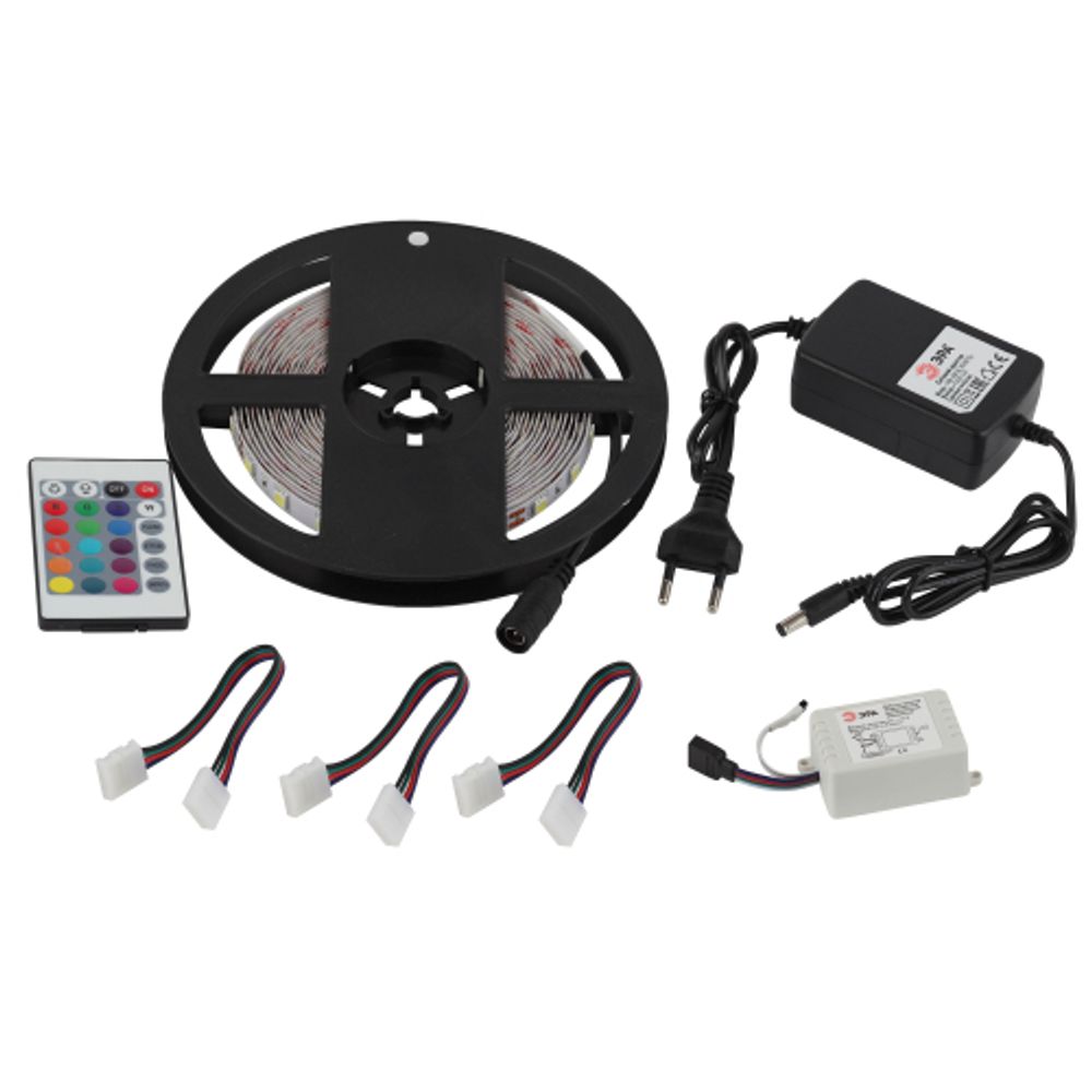 ЭРА Комплект светодиодной ленты 5050kit-14,4-60-12-IP20-RGB-5m
