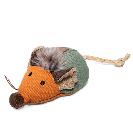 Gigwi CATCH & SCRATCH ECO  Игрушка для кошек Мышка со звуковым чипом 9 см