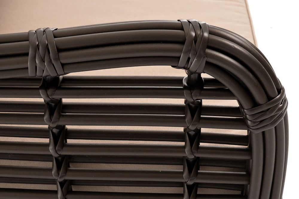 "Ницца" диван из искусственного ротанга трехместный, цвет бронзовый