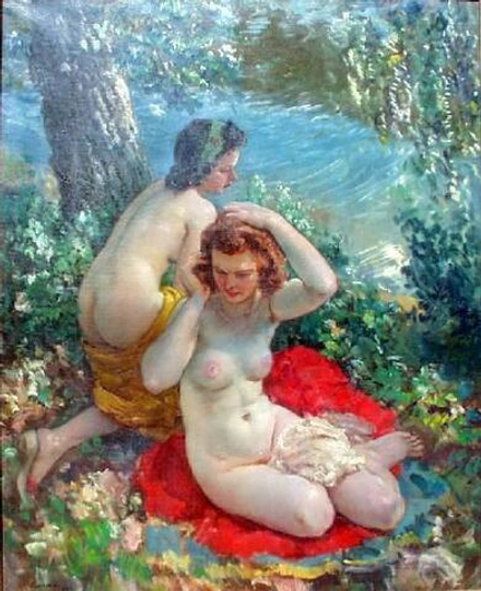 Janos Czencz (1885-1960) - эротическое искусство венгерского художника Яноша Ченча